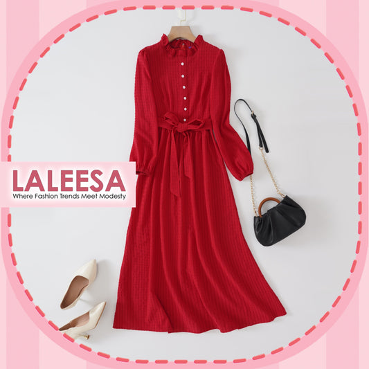 LALEESA DRESS TRANA LD289241 <Ironless Series> (Ironless) Dress Muslimah Dress Woman Jubah Abaya