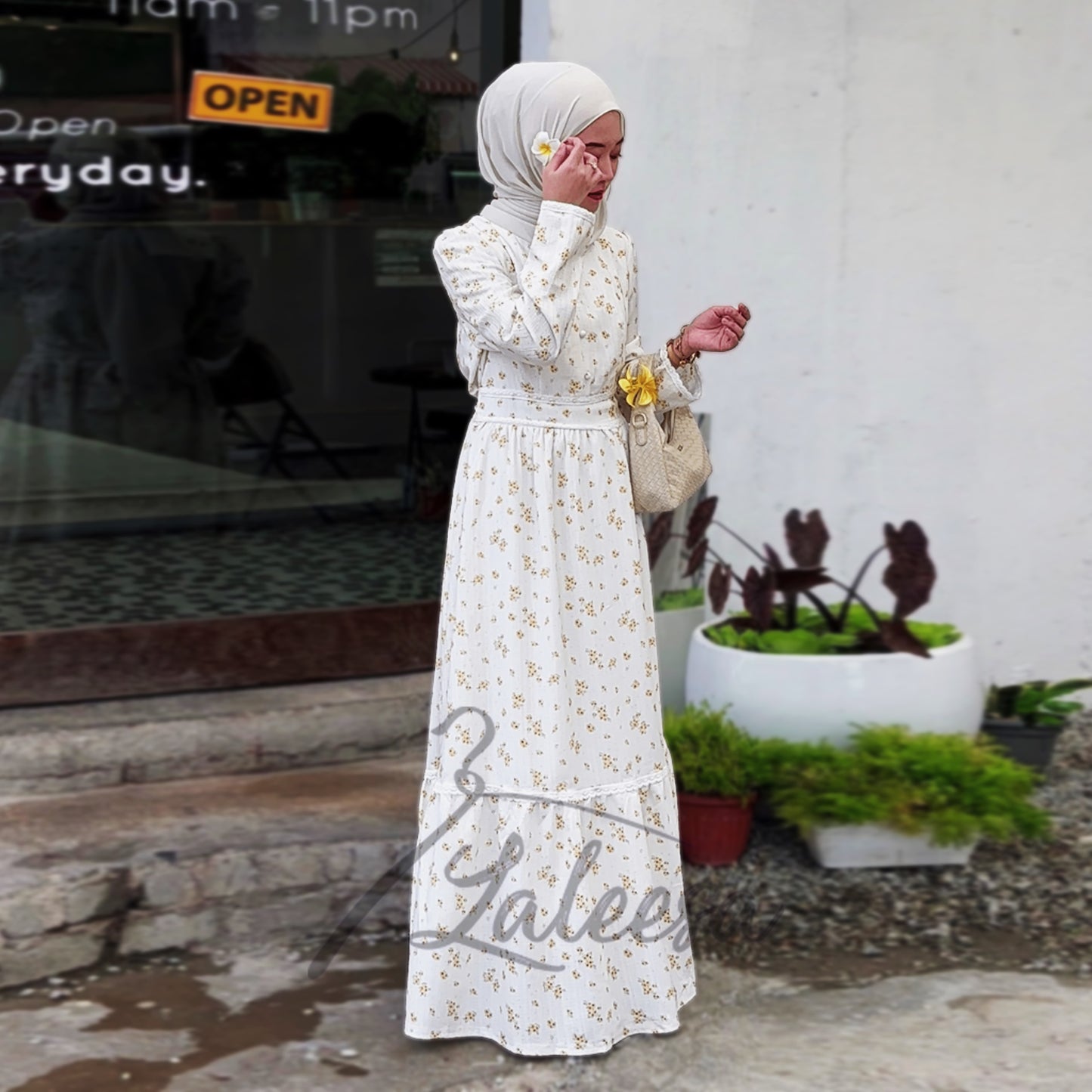 LALEESA DRESS CLARA LD236245 <Cottagecore Series> Dress Muslimah Dress Women Dress Jubah Muslimah