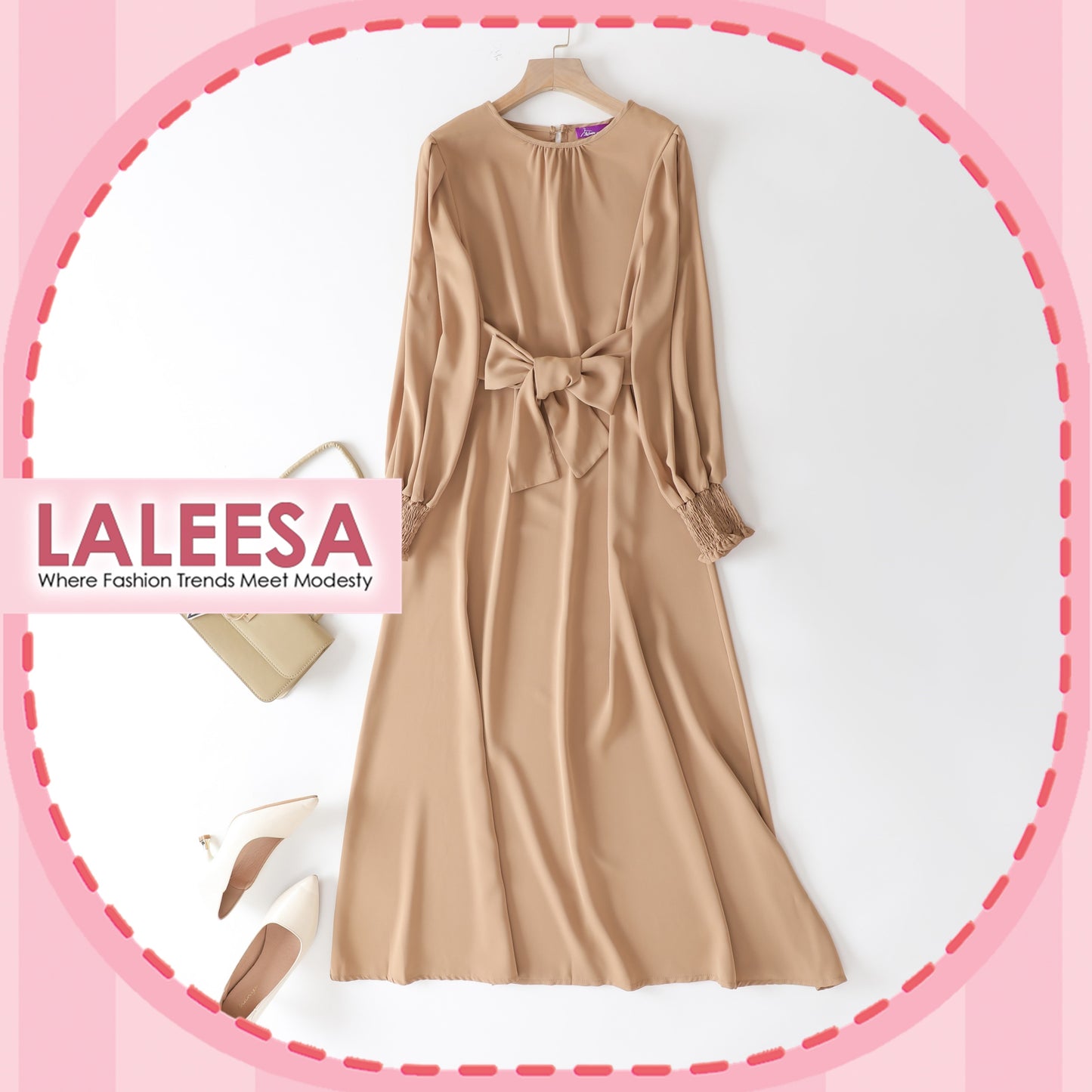 LALEESA LD297292 DRESS SABRINA Dress Muslimah Dress Women Dress Jubah Muslimah Jubah Abaya Plus Size Baju Raya 2024