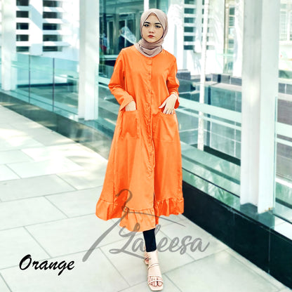 LALEESA DRESS BUTTON DOWN LD219219 AAA <BF Friendly Series> Dress Muslimah Dress Woman Jubah Abaya