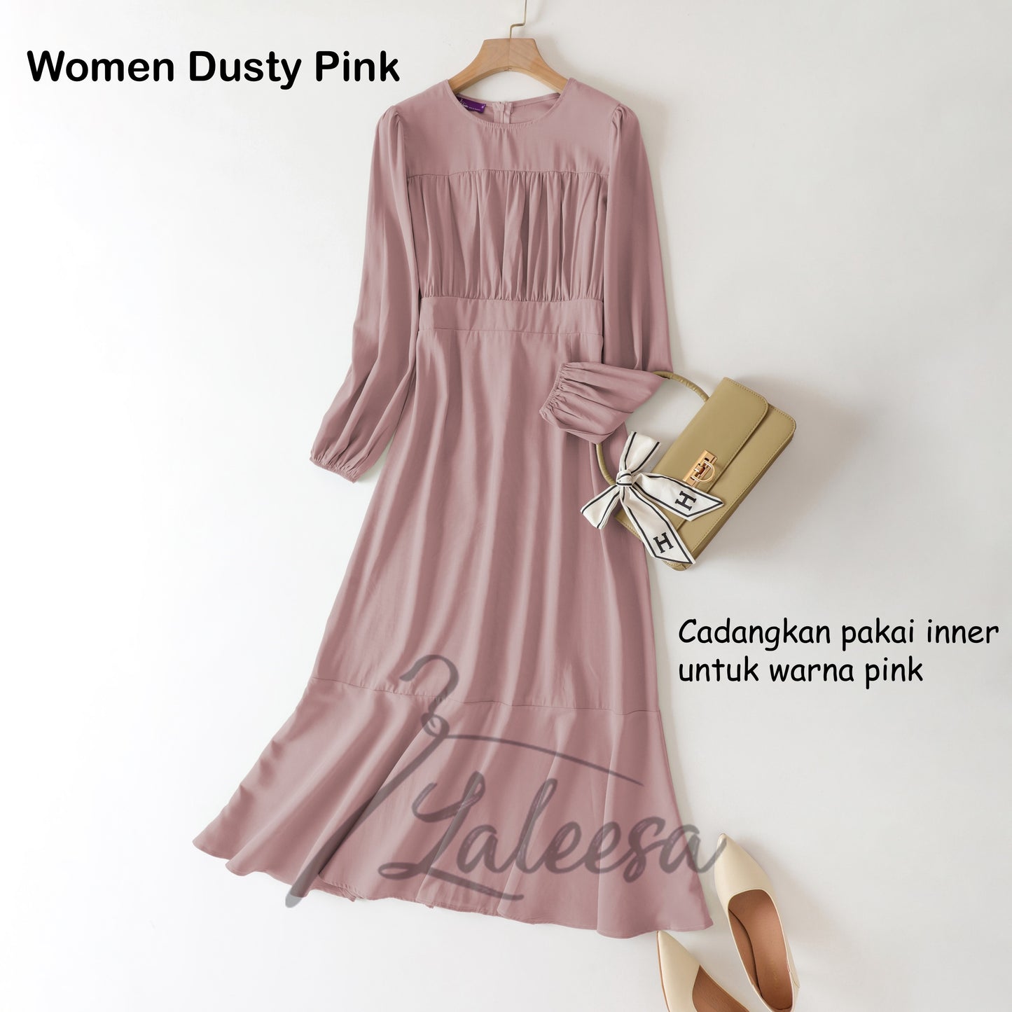 LALEESA DRESS KOREAN LD272288 <Korean Series> Dress Muslimah Dress Woman Jubah Muslimah Abaya Dress