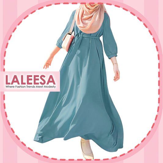 LALEESA DRESS ABEERA LD244246 Dress Muslimah Dress Woman Jubah Muslimah Jubah Abaya Dress Long Dress