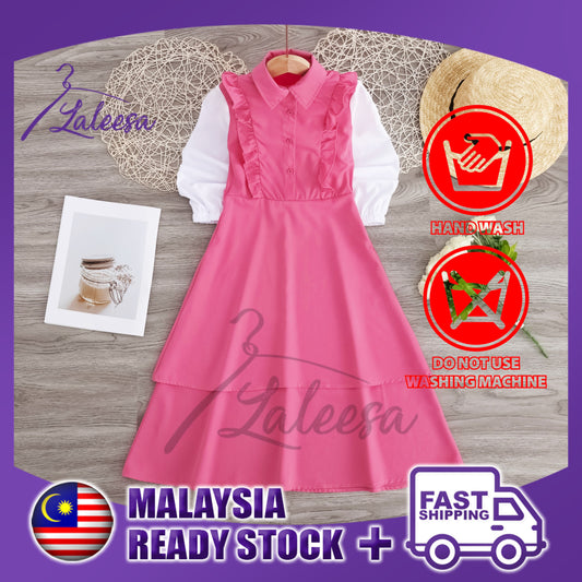 LALEESA DRESS (KIDS) PRINCESS LK278258 Dress Muslimah Dress Kids Dress Jubah Muslimah Jubah Abaya Dress Baju Raya 2024