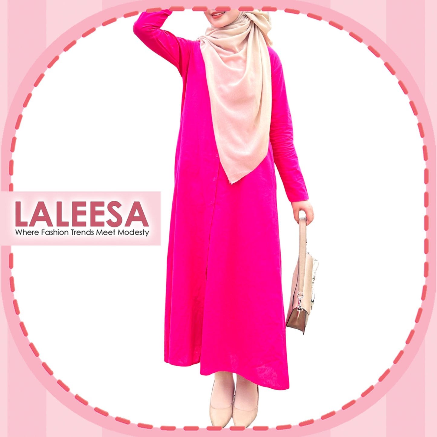 LALEESA DRESS DALIA LD220318 <BF Friendly Series> Dress Muslimah Dress Women Dress Jubah Plus Size Baju Raya 2024