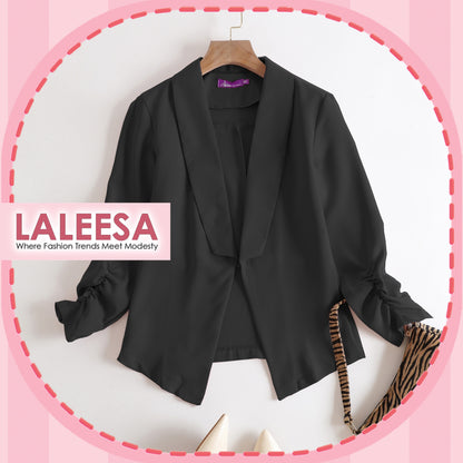 LALEESA TB446473 BLAZER JAMIA Cardigan Blouse Muslimah Blouse Women Blouse Baju Perempuan Plus Size Baju Raya 2024