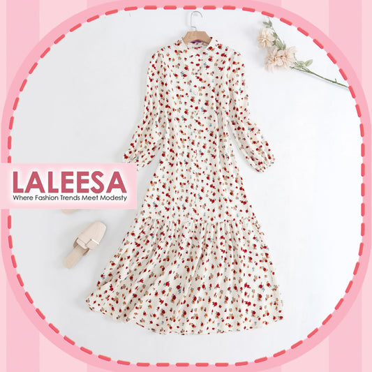 LALEESA DRESS CAMELLIA LD226164 <Korean Series> Korean Style Dress Muslimah Dress Women Dress Plus Size Baju Raya 2024