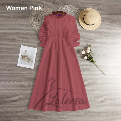 LALEESA DRESS ZUHAIRA LD211654 <Korean Series> Korean Style Dress Muslimah Dress Women Dress Plus Size Baju Raya 2024