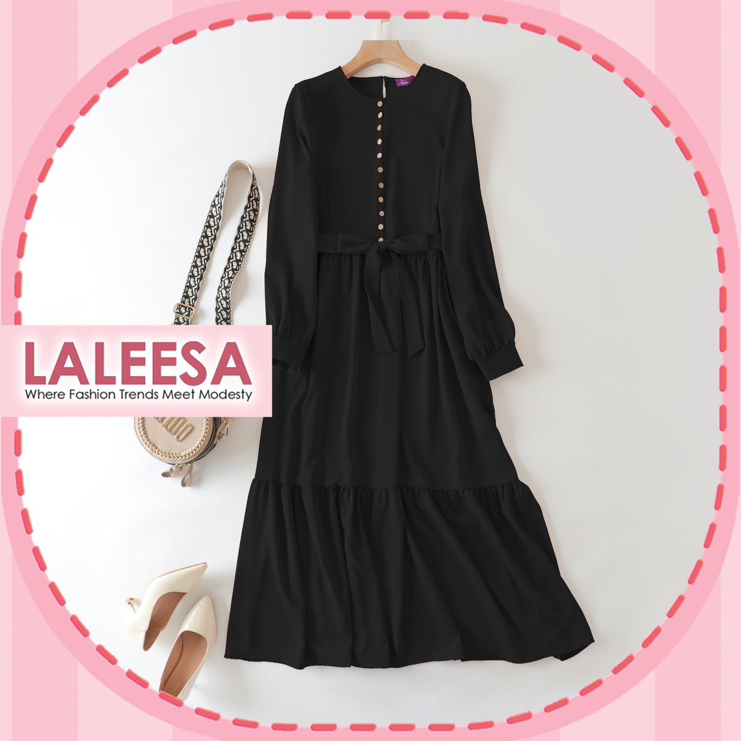 LALEESA DRESS ZAREEN LD299210 Dress Muslimah Dress Woman Jubah Muslimah Jubah Abaya Dress Long Dress