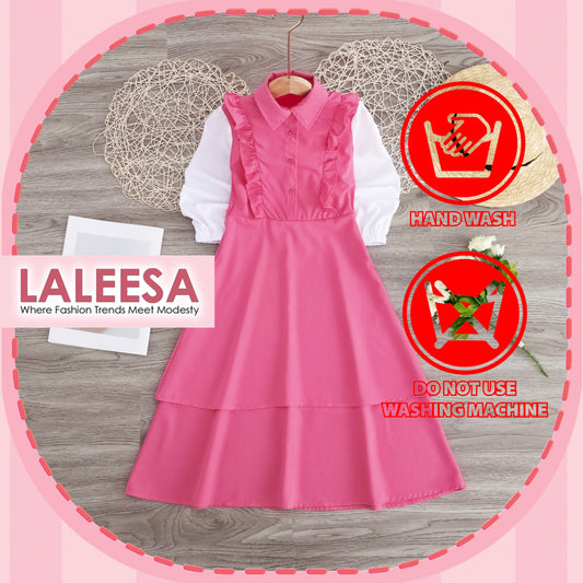 LALEESA DRESS (KIDS) PRINCESS LK278258 Dress Muslimah Dress Kids Dress Jubah Muslimah Jubah Abaya Dress Baju Raya 2024