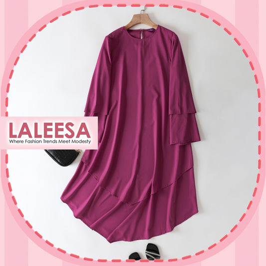 LALEESA DRESS MAIDA LD257275 Dress Muslimah Dress Woman Jubah Muslimah Jubah Abaya Dress Long Dress