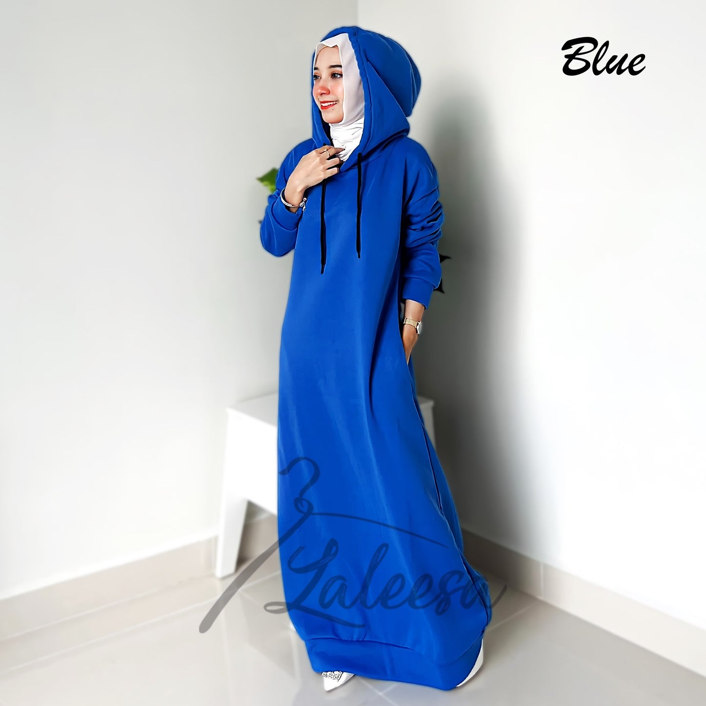 LALEESA DRESS HOODIE CLASSIC LD227527 <Long Hoodie Series> Dress Muslimah Dress Woman Jubah Abaya