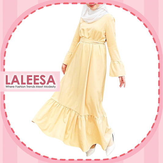 LALEESA DRESS INAS LD251219 Dress Muslimah Dress Woman Jubah Muslimah Jubah Abaya Dress Long Dress