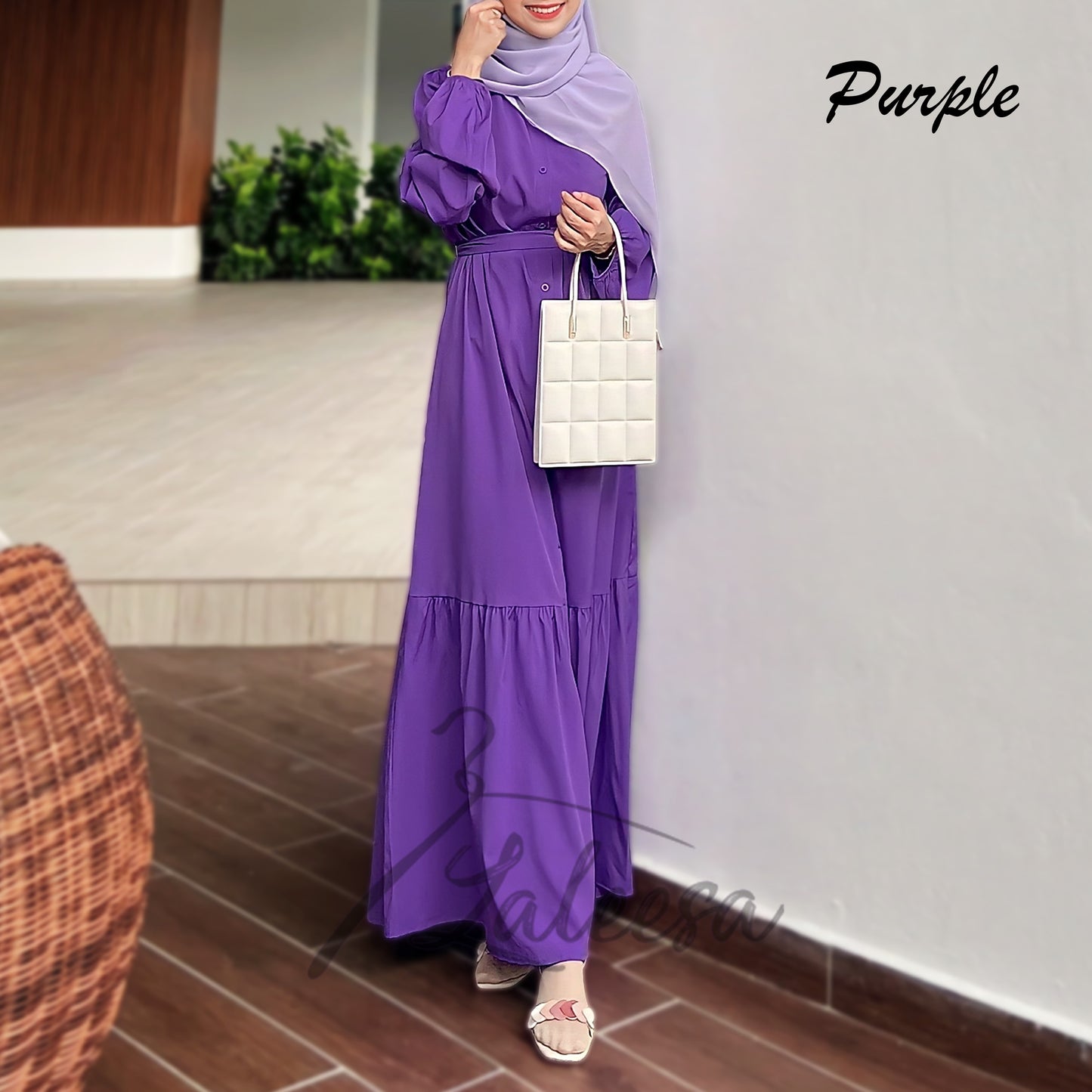 LALEESA DRESS HAFEEZA LD251251 <BF Friendly Series> Dress Muslimah Dress Woman Jubah Muslimah Abaya