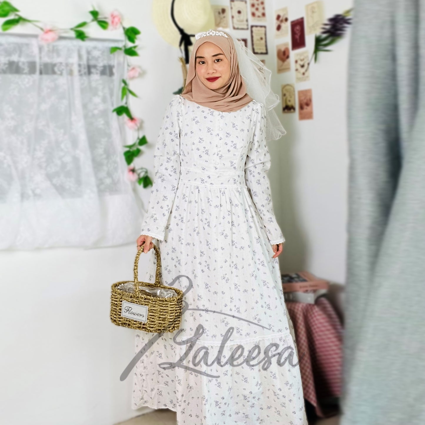 LALEESA DRESS CLARA LD236245 <Cottagecore Series> Dress Muslimah Dress Women Dress Jubah Muslimah