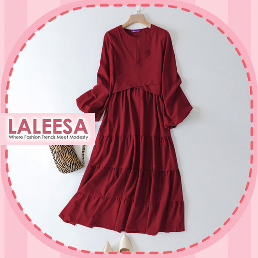 LALEESA DRESS AKILAH LD271279 <BF Friendly Series> Dress Muslimah Dress Woman Jubah Muslimah Abaya