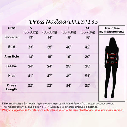 LALEESA Awa Collection DRESS NADAA DA124135 Dress Muslimah Dress Woman Jubah Muslimah Abaya Dress