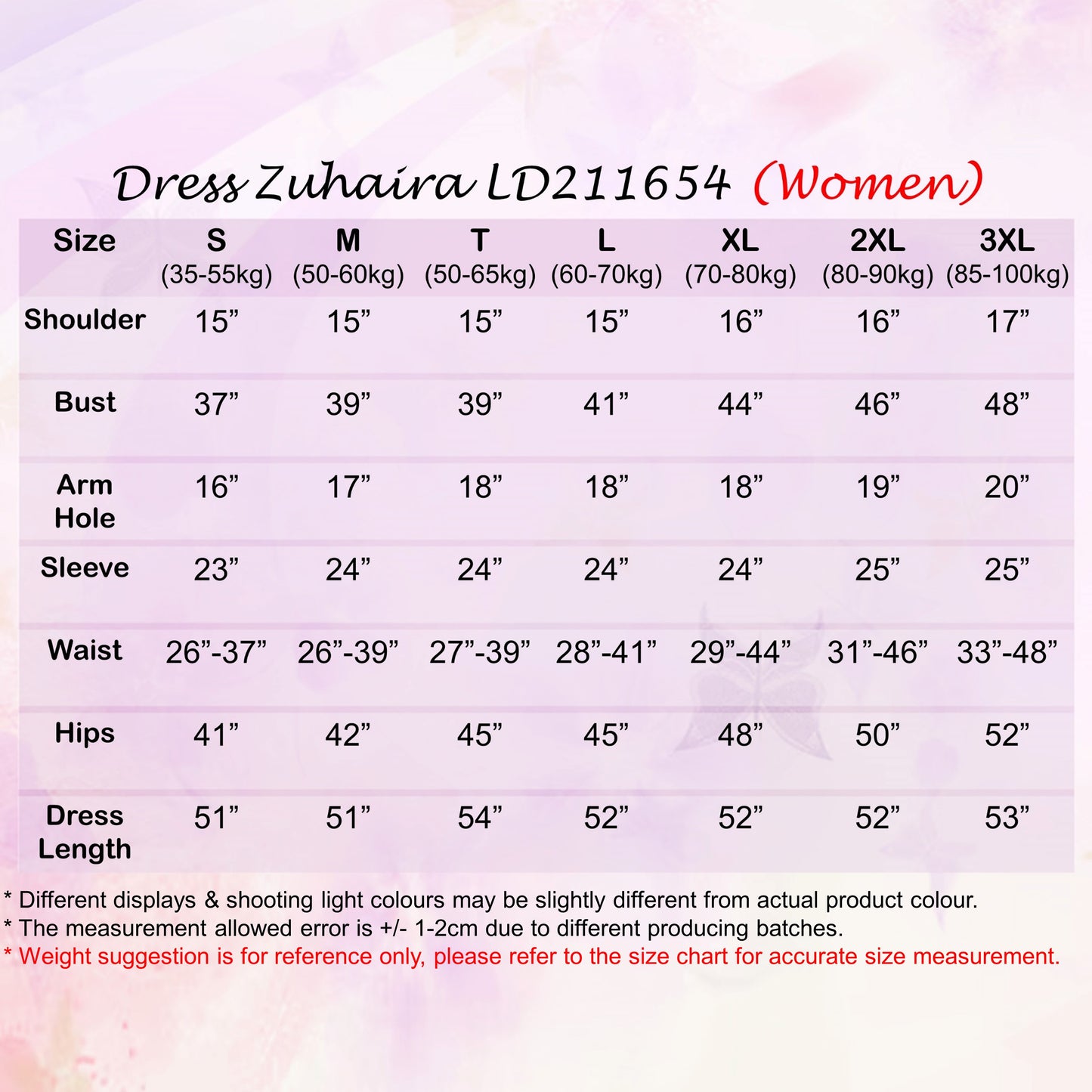 LALEESA DRESS ZUHAIRA LD211654 <Korean Series> Korean Style Dress Muslimah Dress Women Dress Plus Size Baju Raya 2024