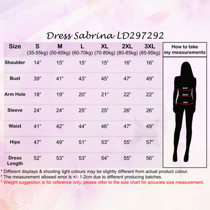 LALEESA DRESS SABRINA LD297292 Dress Muslimah Dress Woman Jubah Muslimah Jubah Abaya Dress