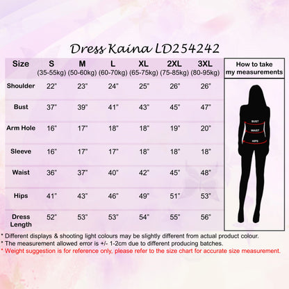 LALEESA DRESS KAINA LD254242 <BF Friendly Series> Dress Muslimah Dress Woman Jubah Muslimah Abaya