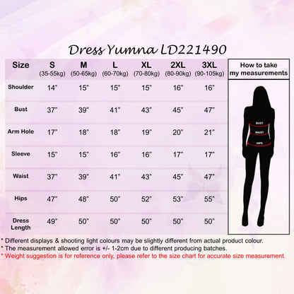 LALEESA DRESS YUMNA LD221490 Dress Muslimah Dress Woman Jubah Muslimah Jubah Abaya Dress Long Dress