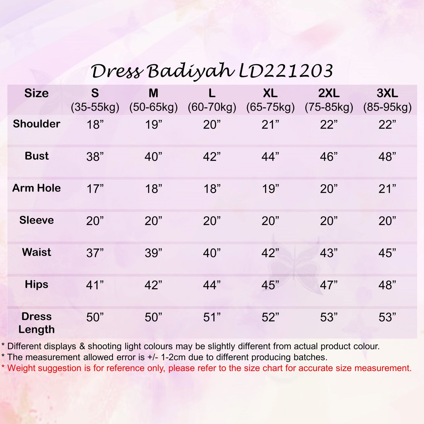 LALEESA DRESS BADIYAH LD221203 <Ironless Series> (Ironless) Dress Muslimah Dress Women Dress Plus Size Baju Raya 2024