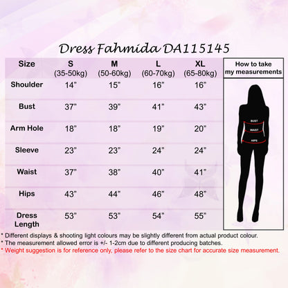 LALEESA Awa Collection DRESS FAHMIDA DA115145 <Ironless Series> (Ironless) Dress Muslimah Jubah