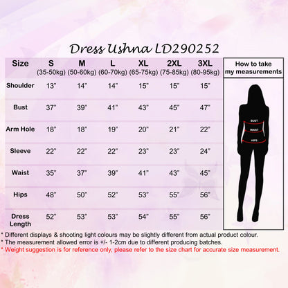 LALEESA DRESS USHNA LD290252 Dress Muslimah Dress Woman Jubah Muslimah Jubah Abaya Dress Long Dress