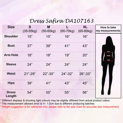 LALEESA Awa Collection DRESS SAFIRA DA107163 Dress Muslimah Dress Woman Jubah Muslimah Abaya Dress