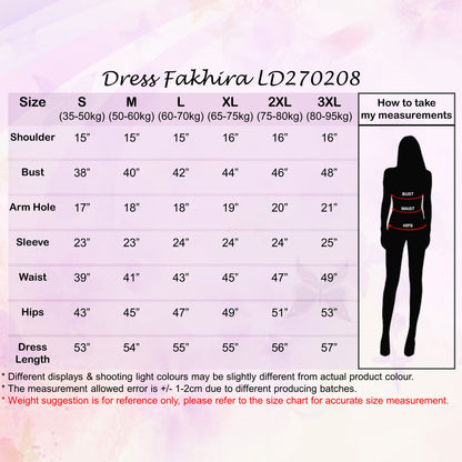 LALEESA DRESS FAKHIRA LD270208 <BF Friendly Series> Dress Muslimah Dress Woman Jubah Muslimah Abaya