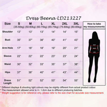 LALEESA DRESS BEENA LD213227 <Korean Series> (Small Cutting) Dress Muslimah Dress Woman Jubah Abaya