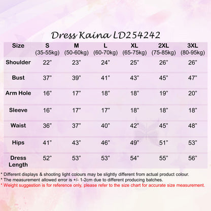 LALEESA DRESS KAINA LD254242 <BF Friendly Series> Dress Muslimah Dress Women Dress Jubah Plus Size Baju Raya 2024