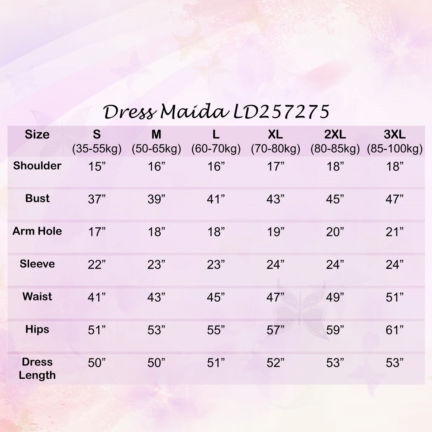 LALEESA LD257275 DRESS MAIDA Irregular Loose Casual Long Dress Muslimah Dress Women Dress Plus Size Baju Raya 2024