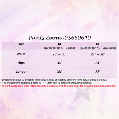 LALEESA PANTS ZOONA PS660640 <Ironless Series> (Ironless) High Waist Rubber Waist Loose Straight Long Pants Women Pants