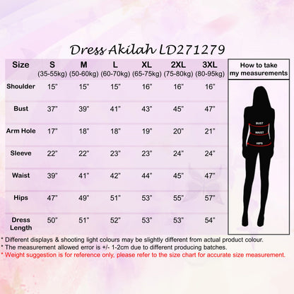 LALEESA DRESS AKILAH LD271279 <BF Friendly Series> Dress Muslimah Dress Woman Jubah Muslimah Abaya