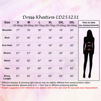 LALEESA DRESS KHATIRA LD253231 <BF Friendly Series> Dress Muslimah Dress Woman Jubah Muslimah Abaya