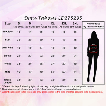 LALEESA DRESS TAHANI LD275295 Dress Muslimah Dress Woman Jubah Muslimah Jubah Abaya Dress Long Dress