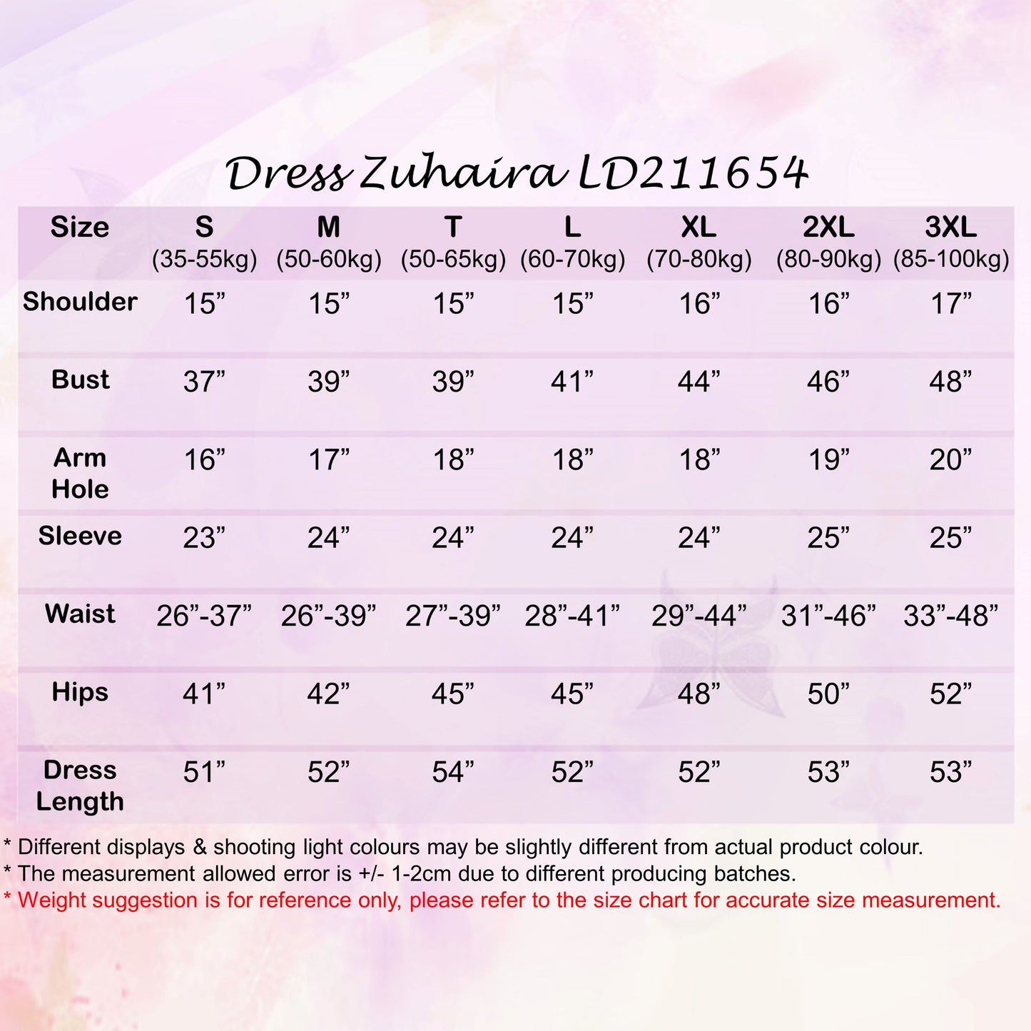 LALEESA DRESS ZUHAIRA LD211654 <Korean Series> Korean Style Dress Muslimah Dress Women Dress Plus Size Baju Raya 2024