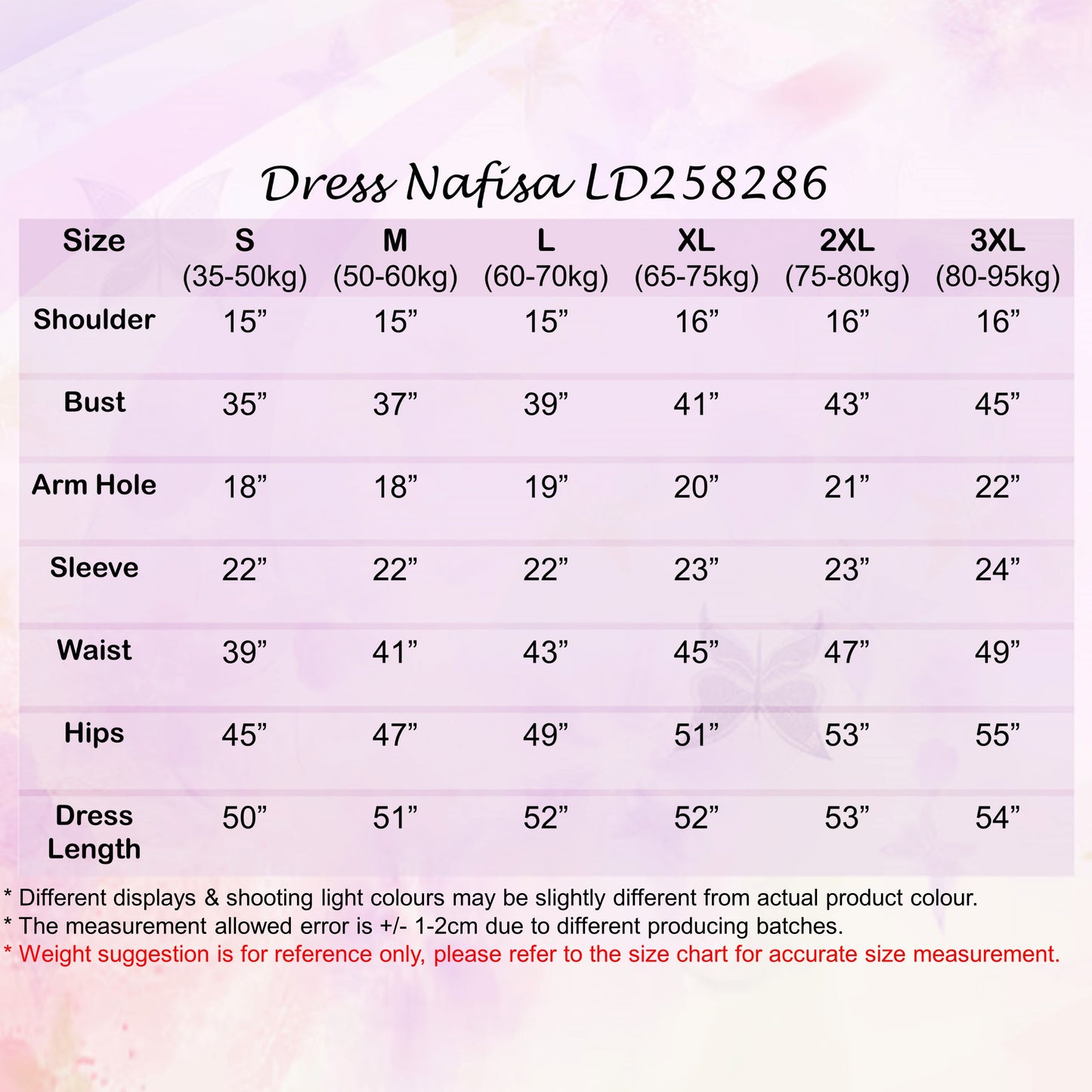 LALEESA LD258286 DRESS NAFISA Plain Round Neck Casual Long Dress Muslimah Dress Women Dress Plus Size Baju Raya 2024