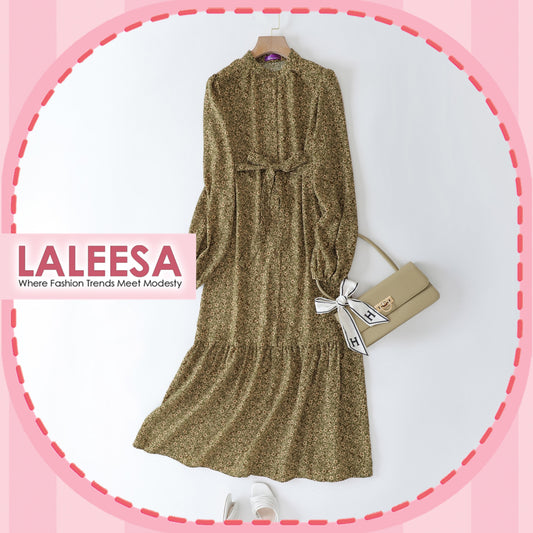 LALEESA DRESS AMINA LD251252 <BF Friendly Series> Dress Muslimah Dress Woman Jubah Muslimah Abaya