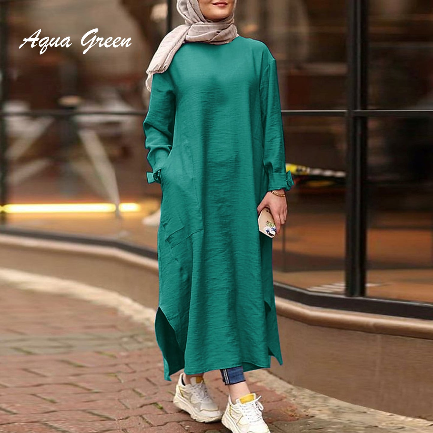 LALEESA DRESS VINTAGE LD221282 Dress Muslimah Dress Woman Jubah Muslimah Jubah Abaya Long Dress