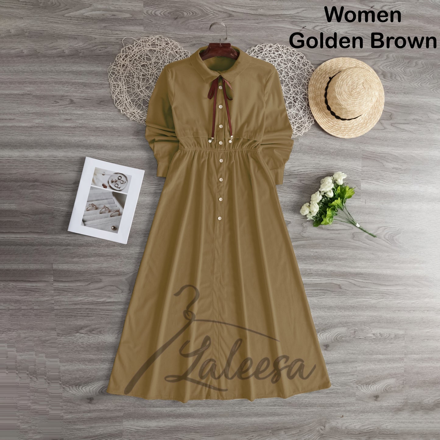 LALEESA DRESS WASILA LD211472 <Korean Series> Dress Muslimah Dress Woman Jubah Muslimah Abaya Dress