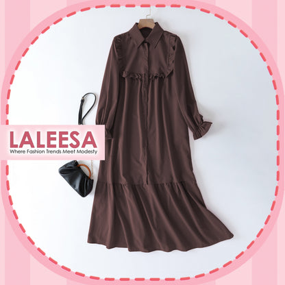 LALEESA DRESS QASIRA LD286218 <BF Friendly Series> Dress Muslimah Dress Women Dress Plus Size Baju Raya 2024