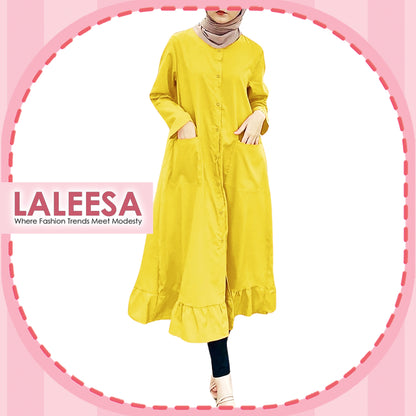 LALEESA DRESS BUTTON DOWN LD219219 AAA <BF Friendly Series> Dress Muslimah Dress Woman Jubah Abaya