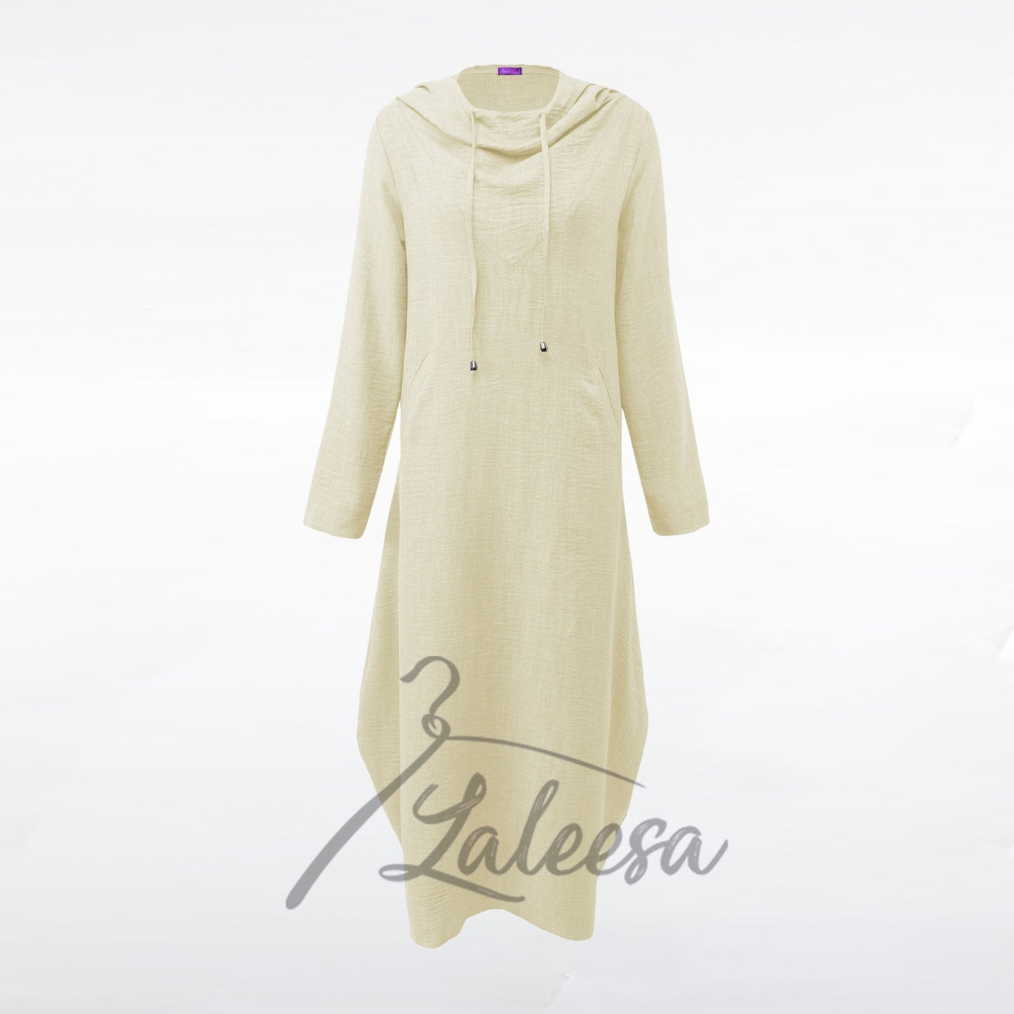 LALEESA DRESS HOODIE MONA LD293285 <Long Hoodie Series> Dress Muslimah Dress Woman Jubah Muslimah