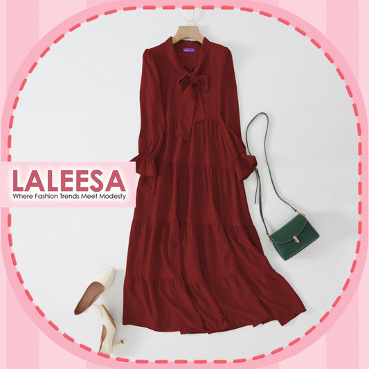 LALEESA DRESS USHNA LD290252 Dress Muslimah Dress Woman Jubah Muslimah Jubah Abaya Dress Long Dress