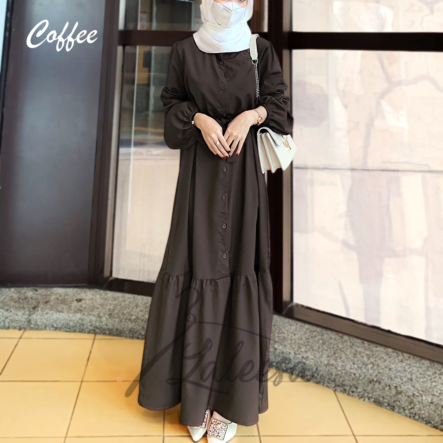 LALEESA DRESS HAFEEZA LD251251 <BF Friendly Series> Dress Muslimah Dress Woman Jubah Muslimah Abaya