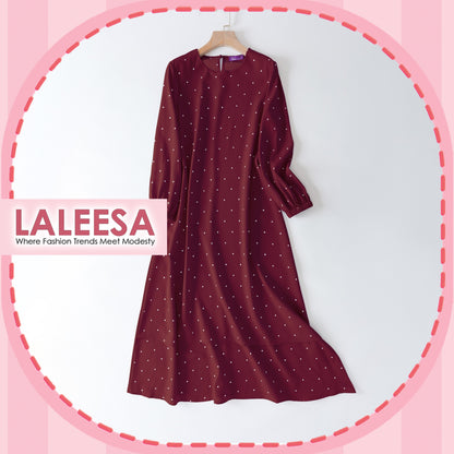 LALEESA DRESS YUSRA LD242228 Dress Muslimah Dress Woman Jubah Muslimah Jubah Abaya Dress Long Dress