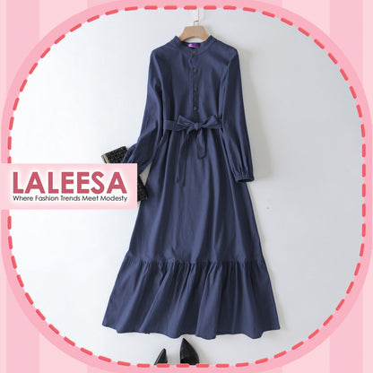 LALEESA DRESS DENIM LD275227 <BF Friendly Series> Dress Muslimah Dress Woman Jubah Muslimah Abaya