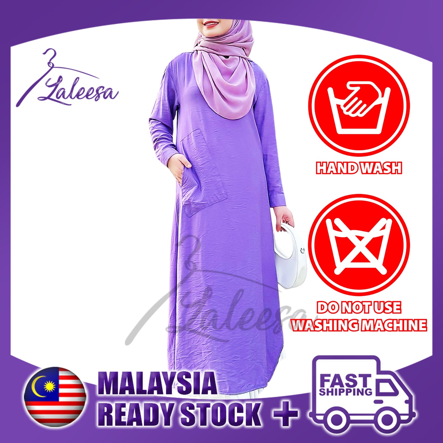 LALEESA LD221281 DRESS VINTAGE Dress Muslimah Dress Women Dress Jubah Muslimah Jubah Abaya Plus Size Baju Raya 2024