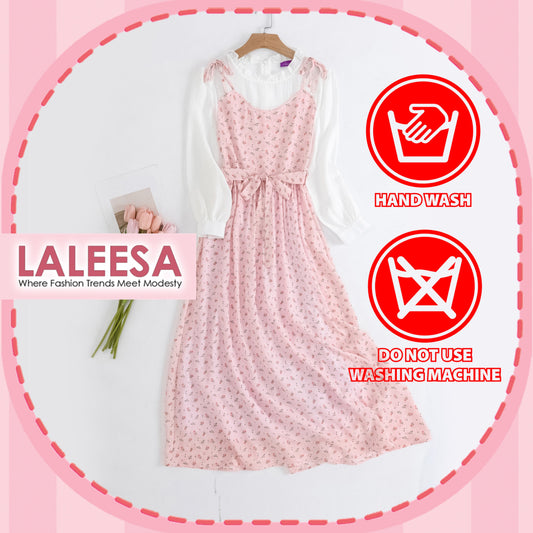 LALEESA DRESS LILY LD225173 <Korean Series> Korean Style Dress Muslimah Dress Women Dress Plus Size Baju Raya 2024